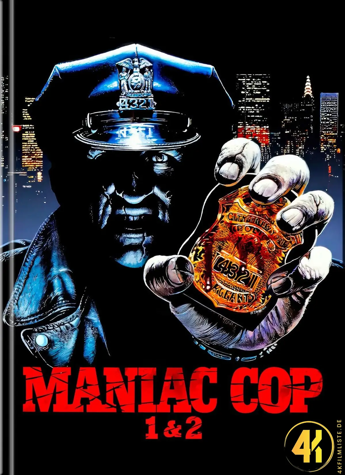 Maniac Cop 1 + 2 (2 Movie Set) (Cover A) – 4K Mediabook (UHD + Blu-ray Disc)