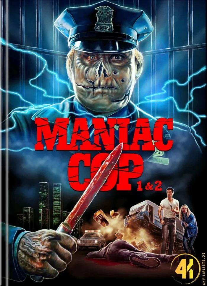 Maniac Cop 1 + 2 (2 Movie Set) (Cover B) – 4K Mediabook (UHD + Blu-ray Disc)