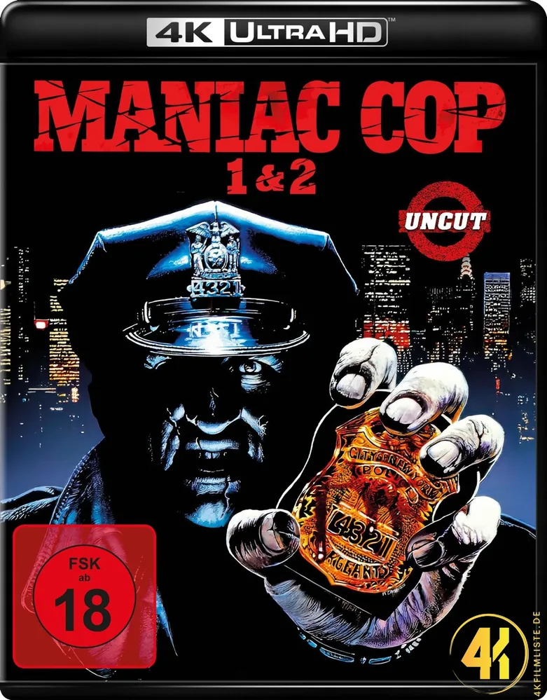 Maniac Cop uncut 18 4K Blu-ray Ultra HD Blu-ray Disc