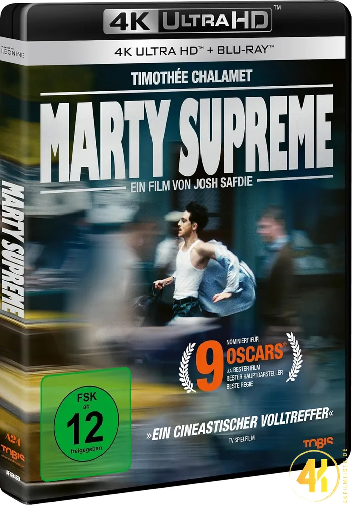 Marty Supreme 4K Blu-ray Ultra HD Blu-ray Disc