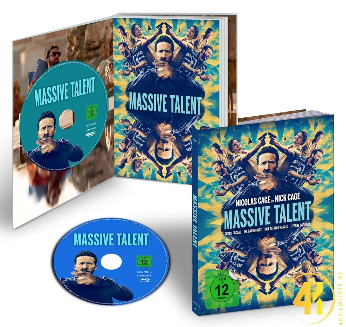 Massive Talent Inlay 4K Mediabook Ultra HD Blu-ray Disc