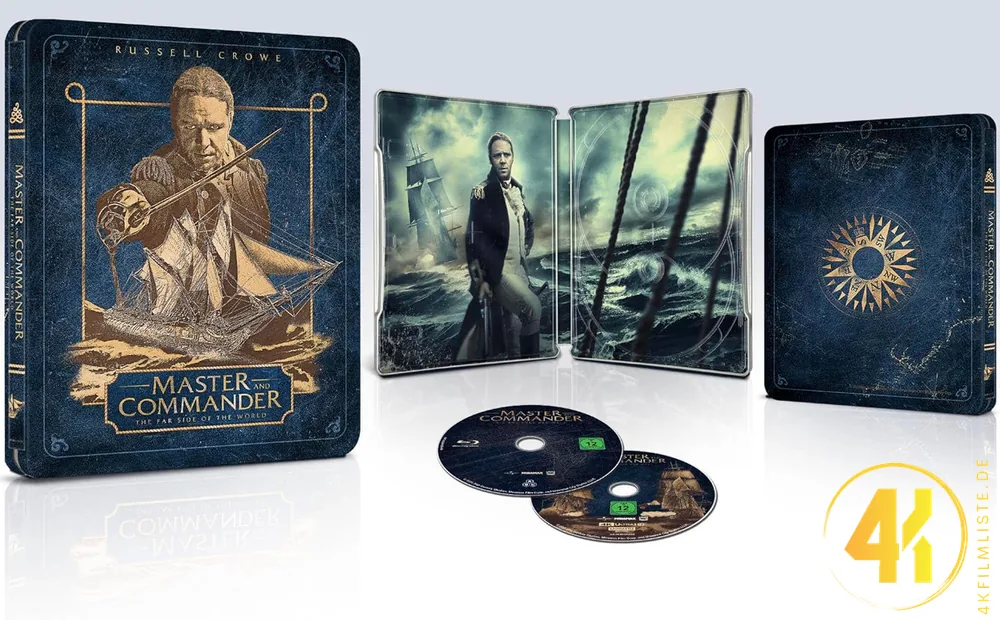 Master And Commander 4K Steelbook Special Edition Inlay Ultra HD Blu-ray Disc