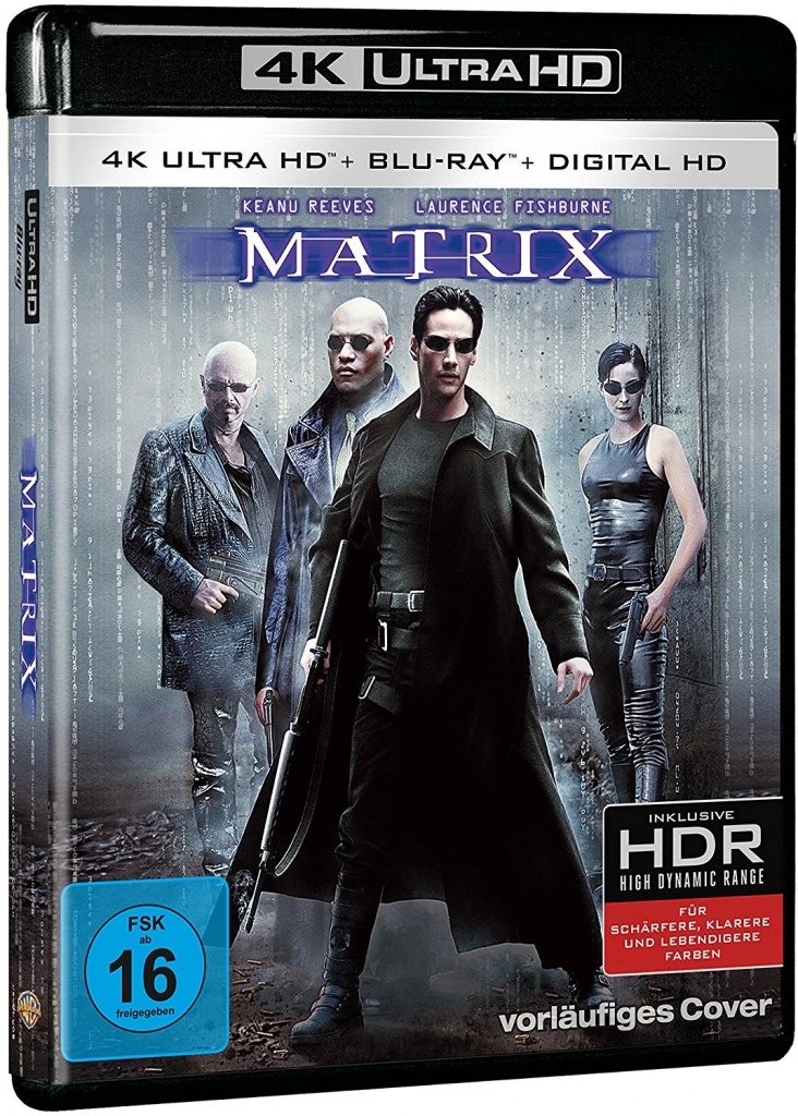 Cover zur 4K Ultra HD Blu-ray von The Matrix