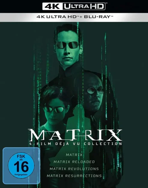 Matrix 4-Film Déjà vu Collection (8 Disc Set) – 4K Blu-ray (UHD + Blu-ray Disc)