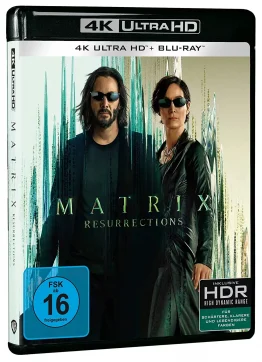 The Matrix Resurrections 4K Blu-ray Disc mit Keanu Reeves