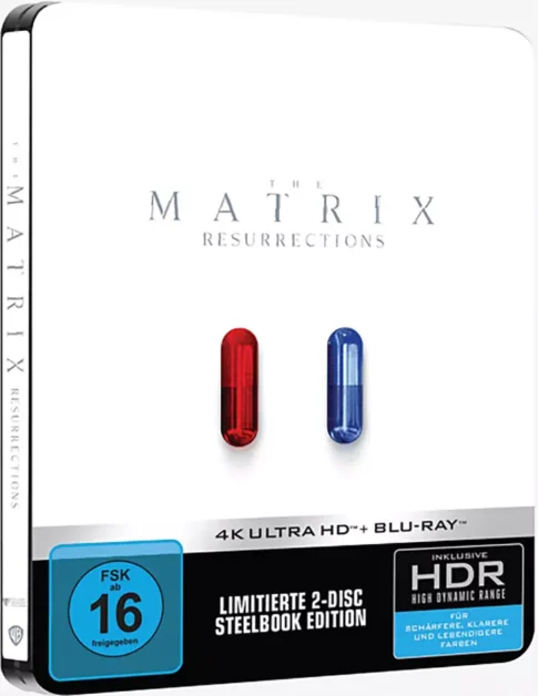The Matrix: Resurrections (Pills Cover) – 4K Steelbook (UHD + Blu-ray Disc)