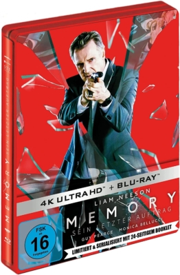 Memory mit Liam Neeson (rotes 4K Steelbook) (UHD + Blu-ray Disc)