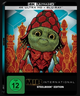 Men in Black - International 4K UHD Steelbook Cover mit einem Alien