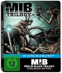 Men in Black Trilogie 4K Steelbook UHD Blu-ray Disc