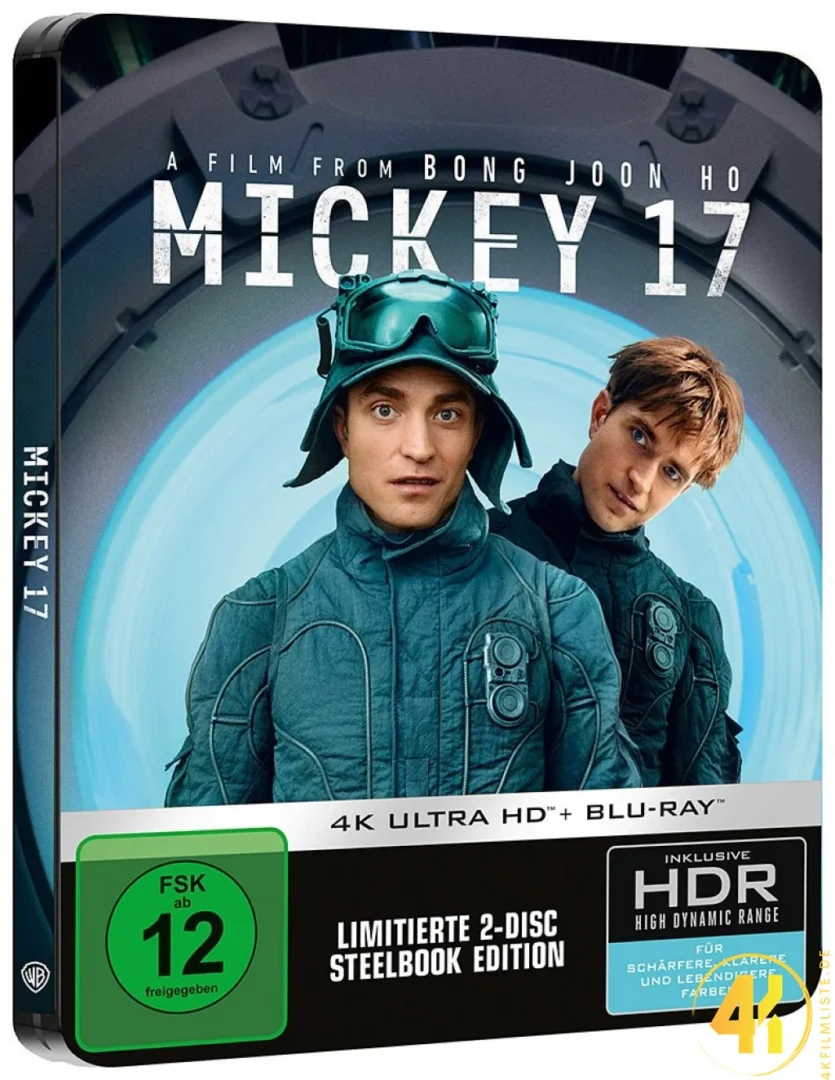 Mickey 17 4K Steelbook Ultra HD Blu-ray Disc