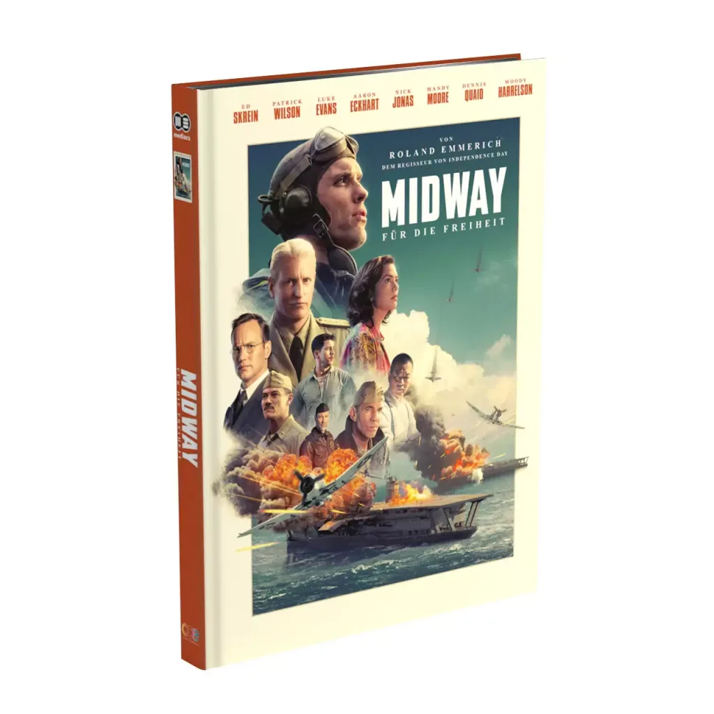 Midway - Für die Freiheit 4K Mediabook Cover ohne FSK Logo aus der Colours of Entertainment by Mediacs Reihe