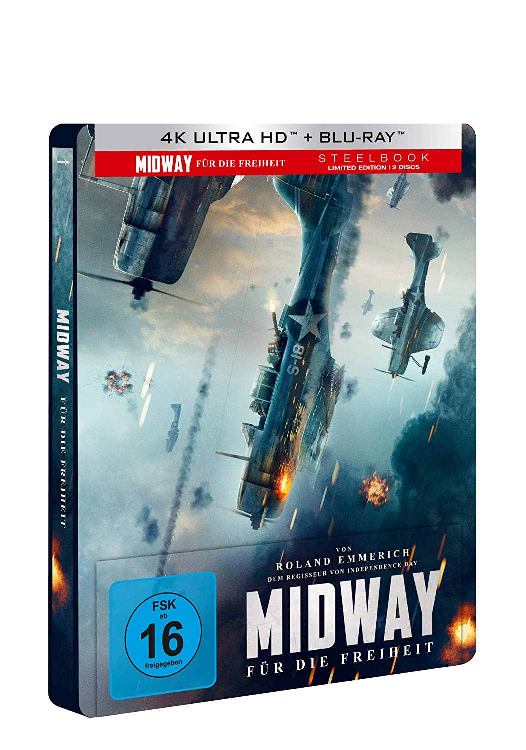 Midway: Für die Freiheit – 4K Steelbook (UHD + Blu-ray Disc)