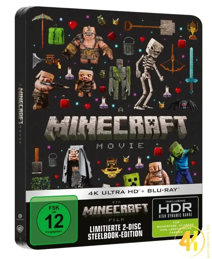 Ein Minecraft Film (Cover B) – 4K Steelbook (UHD + Blu-ray Disc)