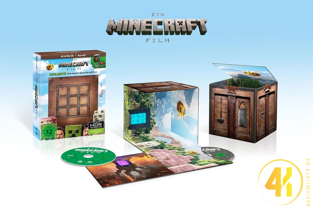 Minecraft Film Collectors Edition Inlay Werkbank 4K Blu-ray UHD Keep Case Ultra HD Blu-ray Disc