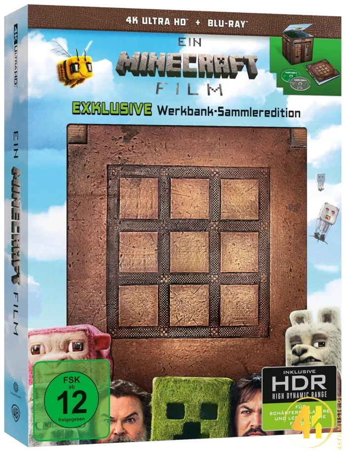 Ein Minecraft Film (Werkbank Collector’s Edition) – 4K Blu-ray (UHD + Blu-ray Disc)