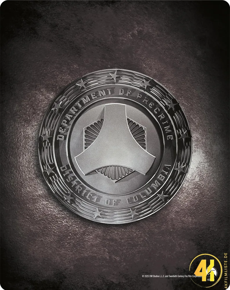 Minority Report 4K Steelbook Backcover Ultra HD Blu-ray Disc