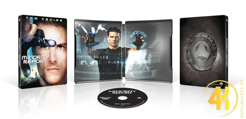 Minority Report 4K Steelbook Inlay Ultra HD Blu-ray Disc