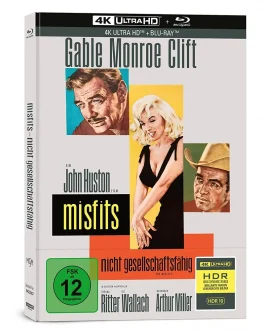 Misfits mit Marilyn Monroe auf 4K Blu-ray Disc im Mediabook