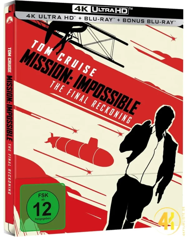 Mission: Impossible 8 – The Final Reckoning (Amazon Exklusiv) – 4K Steelbook (UHD + Blu-ray Disc + Bonus Blu-ray)