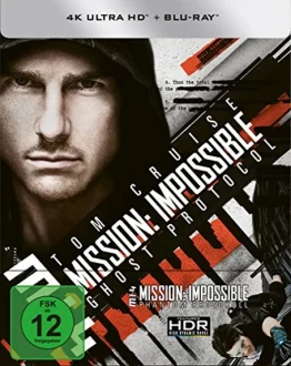 Mission Impossible 4 Phantom Protokoll 4K Steelbook UHD Blu-ray Disc