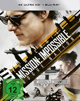 Mission Impossible 5 Rogue Nation 4K Steelbook UHD Blu-ray Disc