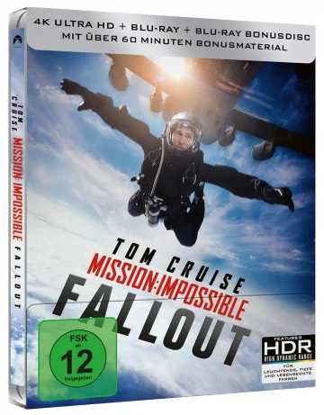 Mission Impossible 6 Fallout 4K Steelbook UHD Blu-ray Disc