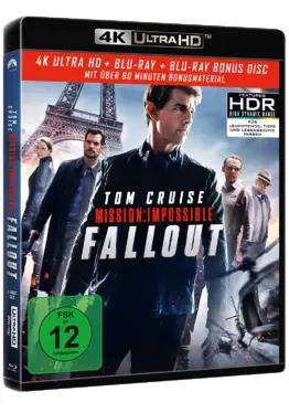 Mission: Impossible 6 - Fallout (4K UHD Blu-ray Disc Cover)