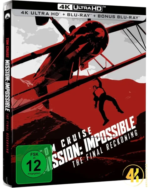 Mission Impossible 8 The Final Reckoning 4K Steelbook Ultra HD Blu-ray Disc