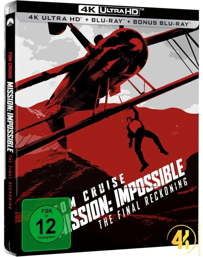 Mission: Impossible 8 – The Final Reckoning – 4K Steelbook (UHD + Blu-ray Disc + Bonus Blu-ray)