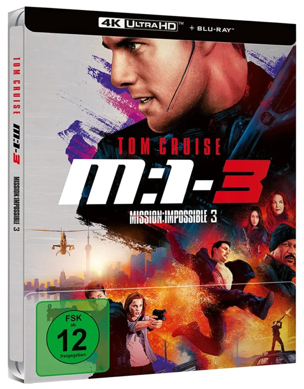 M:I:3 – Mission: Impossible 3 – 4K Steelbook 2023 (UHD + Blu-ray Disc)