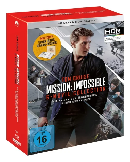 Mission: Impossible The 6 Movie Collection (Limited Boxset) – 4K Blu-ray (UHD + Blu-ray Disc)