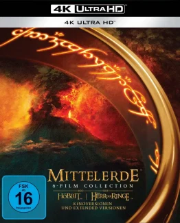 Mittelerde 4K Blu-ray Collection mit Herr der Ringe und Der Hobbit Saga (Extended & Kinofassung)