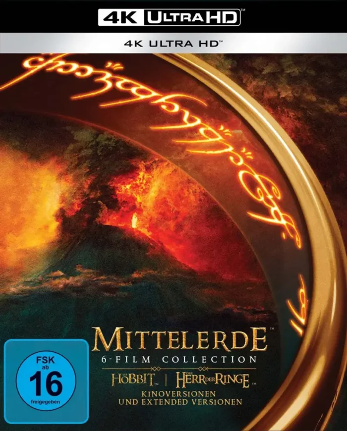 Mittelerde 6-Film-Collection (Limited Edition) (Extended) – 4K Blu-ray (UHD + Blu-ray Disc)
