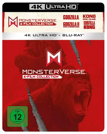 Monsterverse 4Film 4K Steelbook Collection im Schuber