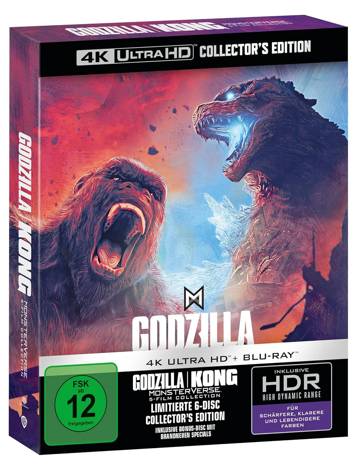 Monsterverse (5 Film Collection) – 4K Steelbook (UHD Blu-ray Disc + Bonus Blu-ray)
