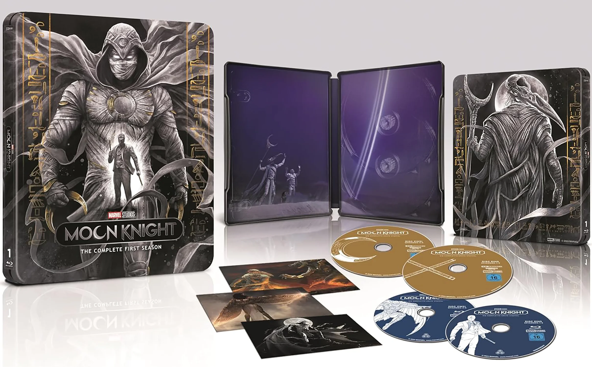 Moon Knight 4K Steelbook Inlay Front Backcover Ultra HD Blu-ray Disc