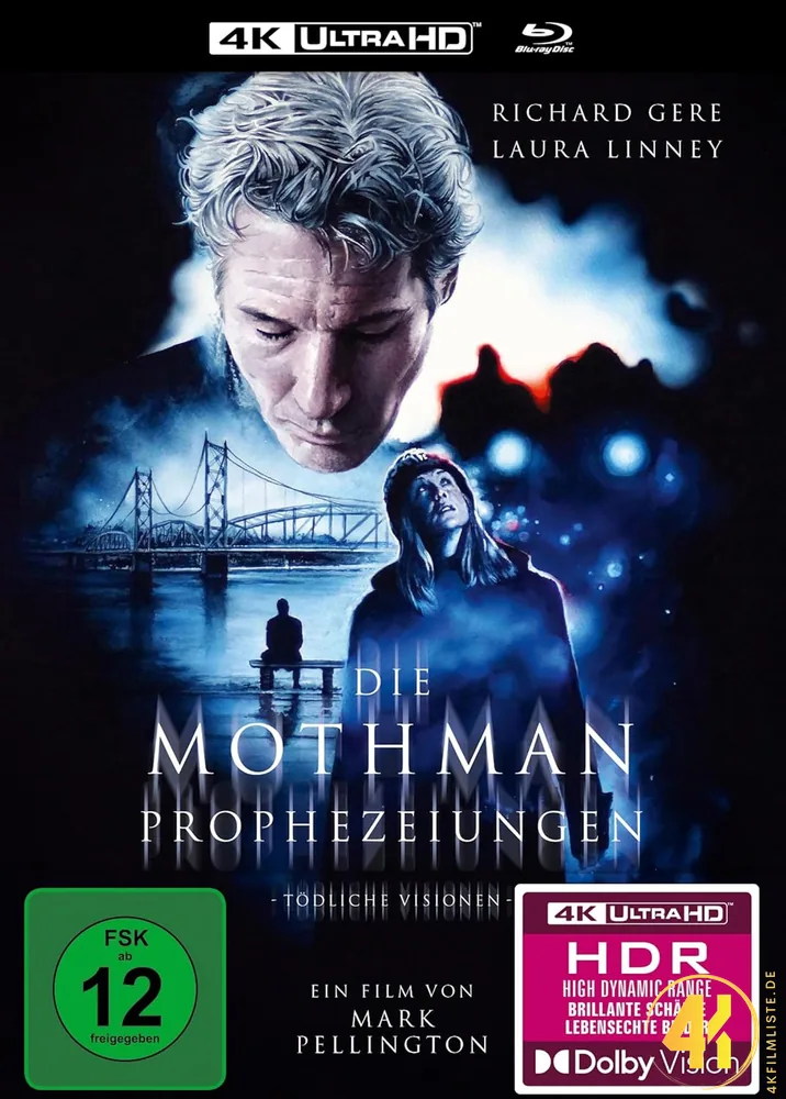 Mothman Prophezeiungen 4K Mediabook Ultra HD Blu-ray Disc