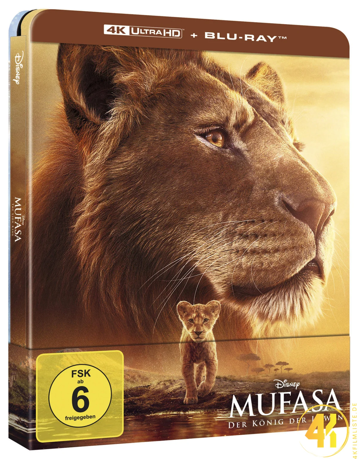 Mufasa: Der König der Löwen – 4K Steelbook (UHD + Blu-ray Disc)