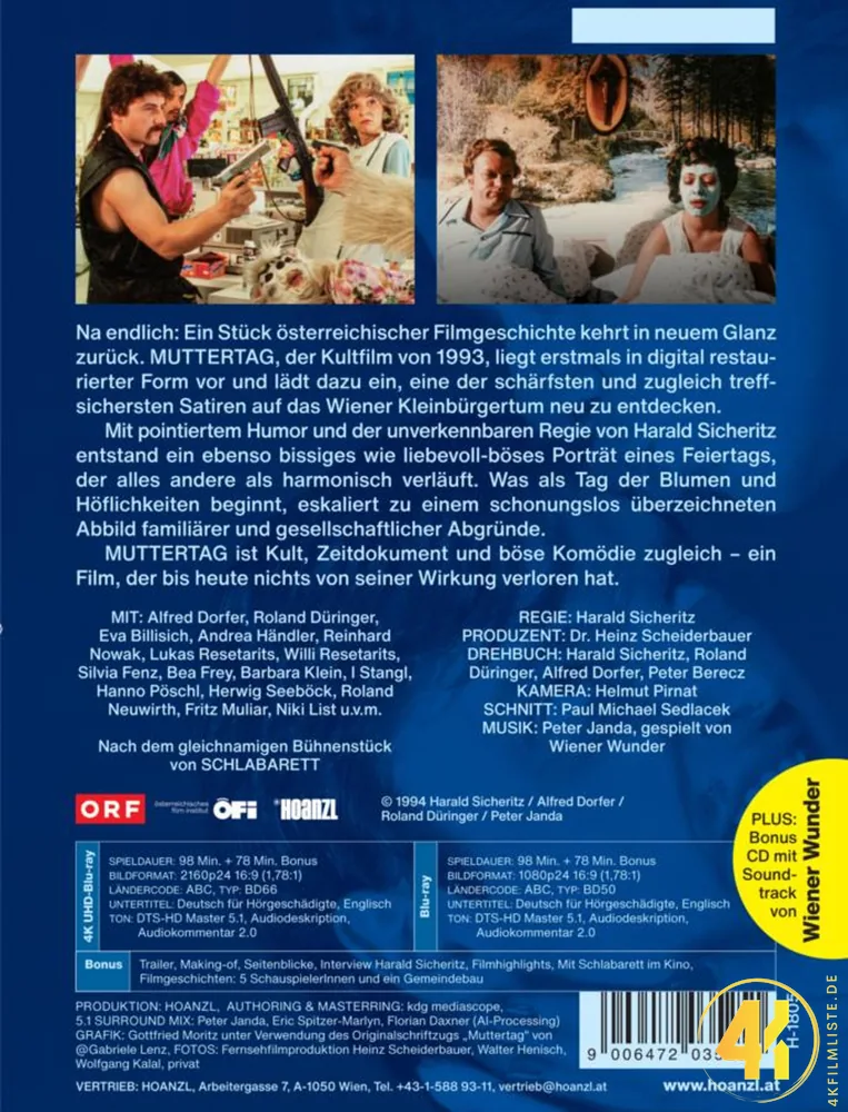 Muttertag Backcover 4K Mediabook Ultra HD Blu-ray Disc