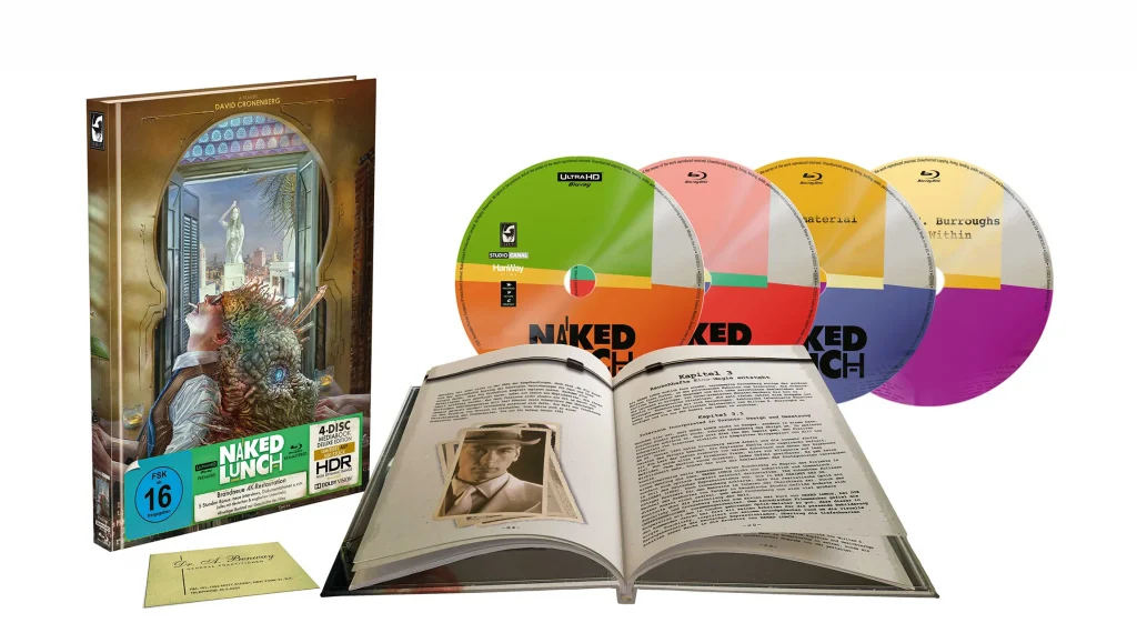 Naked Lunch 4K Mediabook Inlay der Art Edition
