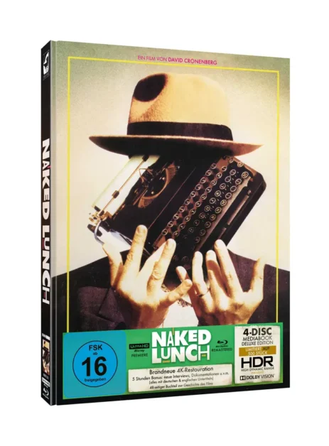 Naked Lunch (Deutsches Kinomotiv) – 4K Mediabook (UHD + Blu-ray + Bonus Blu-ray)