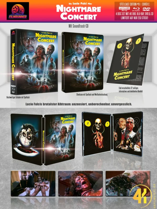 Nightmare Concert (Cover C) – 4K Steelcase (UHD + Blu-ray Disc + DVD + Audio CD)