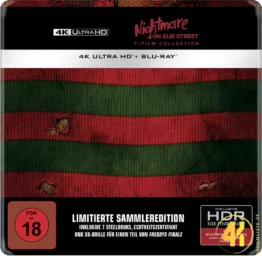 Nightmare On Elm Street 7 Film Collection Final 4K Steelbook Ultra HD Blu-ray Disc