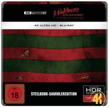 Nightmare on Elm Street (Ultimate Edition) (7 Movie Collection) – 4K Steelbook (7x UHD + 4x Blu-ray Disc)
