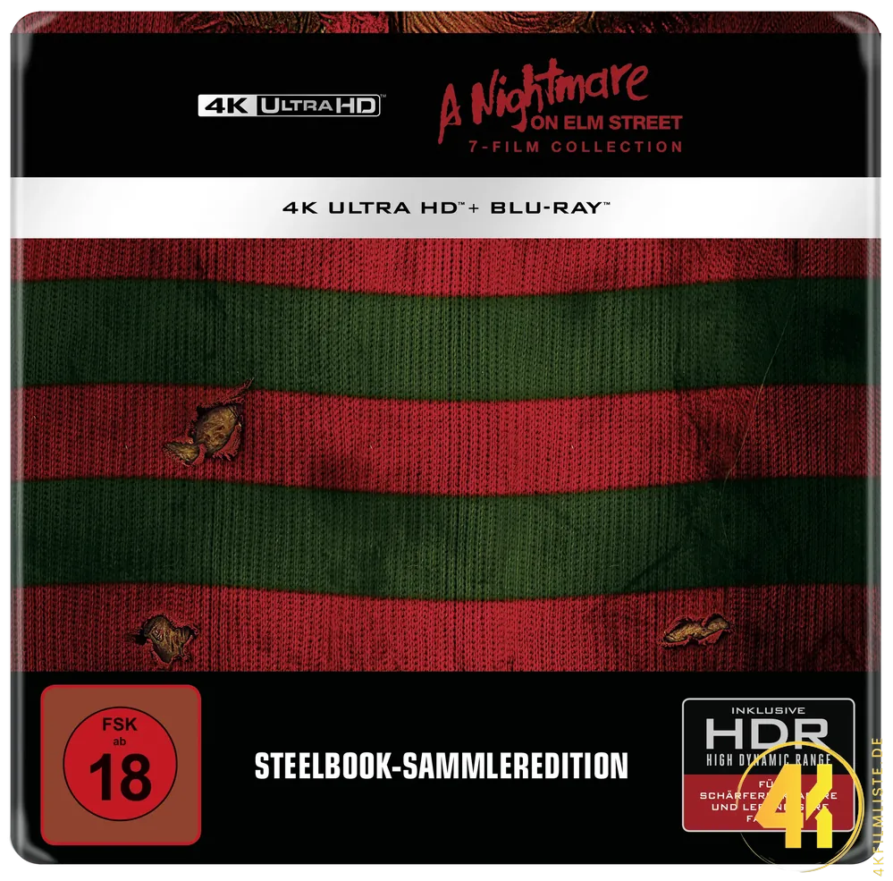 Nightmare on Elm Street Ultimate Edition 4K Steelbook Ultra HD Blu-ray Disc