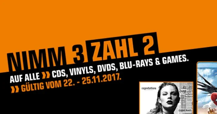 Nimm 3, zahl 2 im Rahmen der Black Week Aktion von Saturn