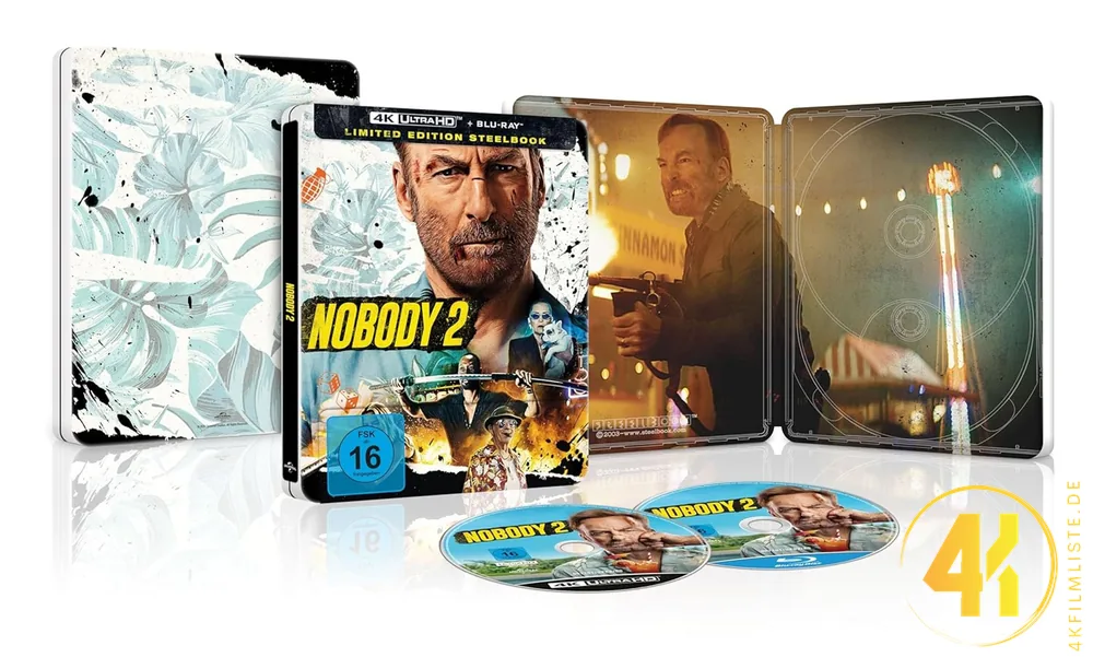 Nobody 2 4K Steelbook Backcover Ultra HD Blu-ray Disc