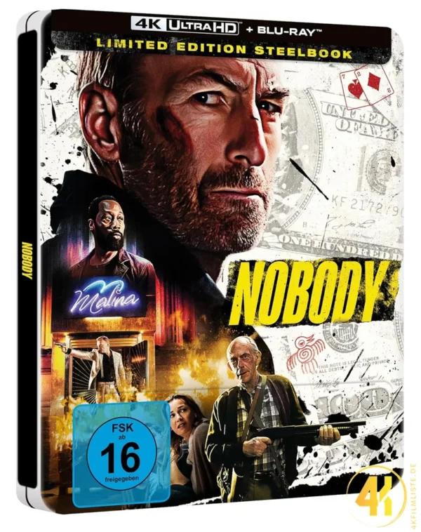 Nobody (Cover B) – 4K Steelbook (UHD + Blu-ray Disc)