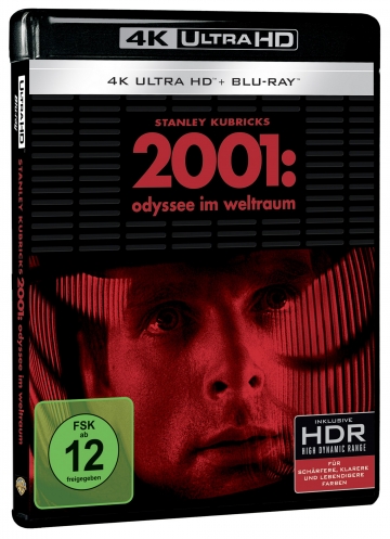 Logo und Cover zur 4K Blu-ray Disc von Stanley Kubricks 2001: Odyssee im Weltraum