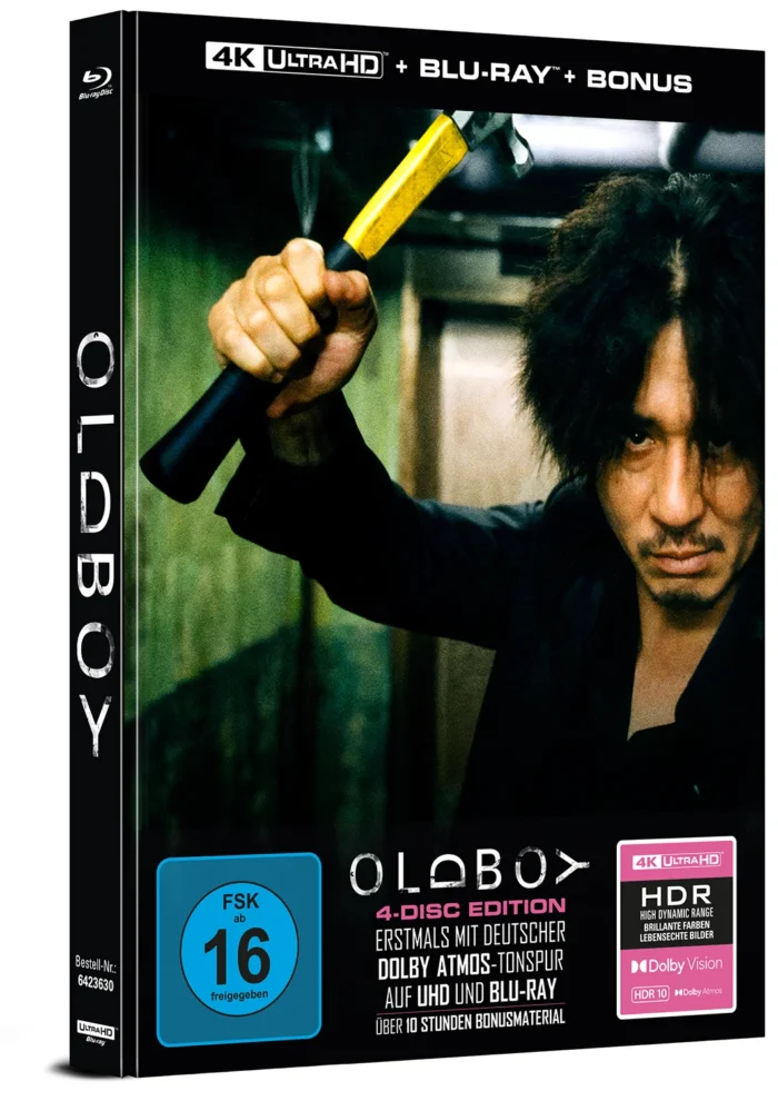 Oldboy (2003) – 4K Mediabook (UHD + Blu-ray Disc + 2x Bonus Blu-ray)